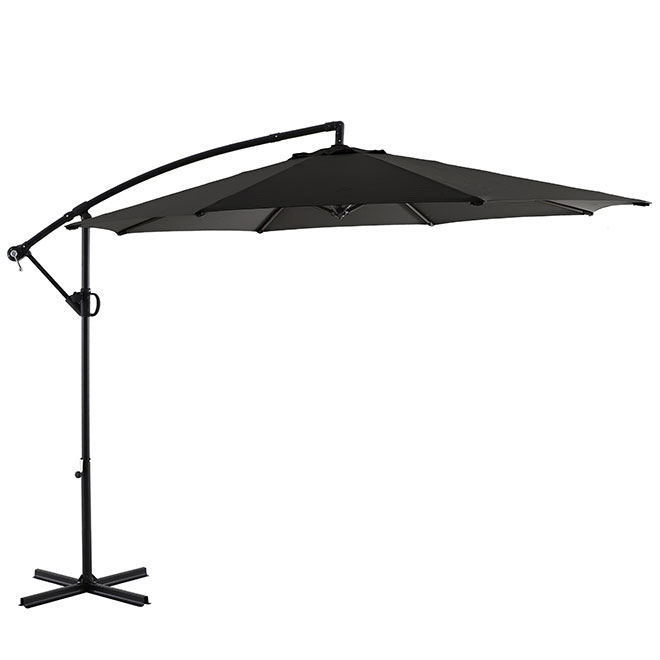 Style Selections Grey 10-ft Hanging Umbrella