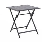 Style Selections Bistro Bay 26.57-in x 26.57-in Outdoor Folding Slat Table
