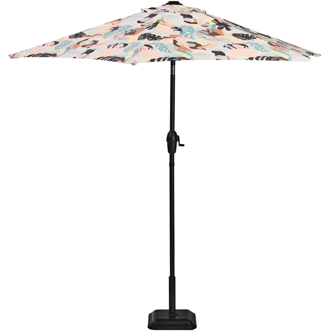 Bazik 7.5 ft Steel Tiltable Foliage Market Umbrella