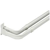 Kenney - Double Curtain Rod - Metal - 28'' x 48'' - White
