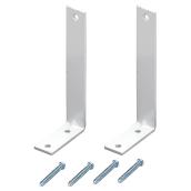 Projection I-Beam Brackets - 4" - White - Pack of 2