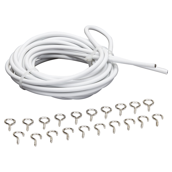 KENNEY Expanding Wire Rod - 15' - White