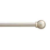Adjustable Curtain Rod - Ball - 48" to 84" - Silver