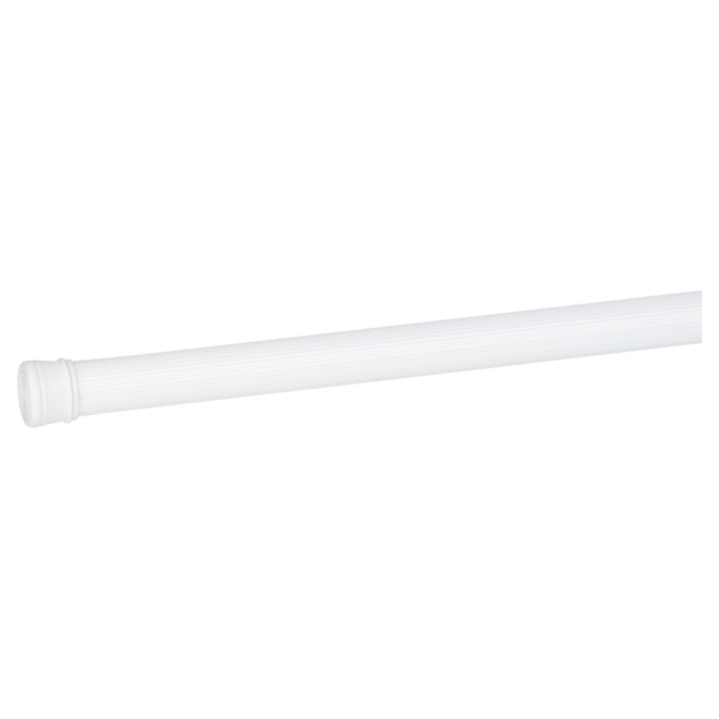 Kenney 1-Pack - 42-in to 72-in - Metal - White Tension Curtain Rod