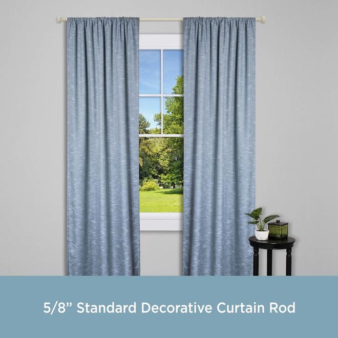 Adjustable Curtain Rod - Rachel - 48" to 84" - Antique White