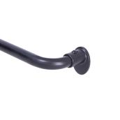 Kenney Elbowed - 48 to 86-in - Black - Metal - Blackout Curtain Rod