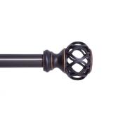 Kenney Agatha 28-in to 48-in Oil Rubbed Bronze Steel Decorative Curtain Rod