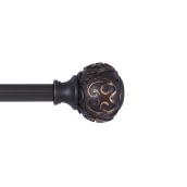 Kenney Carey 66-in to 120-in Oil Rubbed Bronze Decorative Curtain Rod