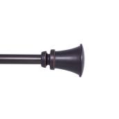 Kenney Nile 66-in to 120-in Bronze Steel Decorative Curtain Rod