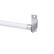 Kenney Adjustable 7/16-in Cafe Rod - 48 to 84-in - White Metal