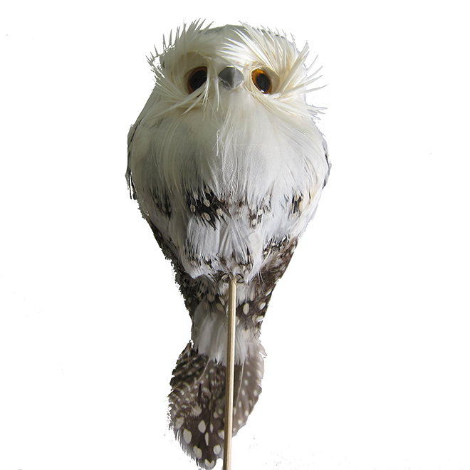 Hibou accessoire décoratif, Green Plus Nurseries, blanc
