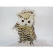 Hibou accessoire décoratif, Green Plus Nurseries, grande taille, blanc