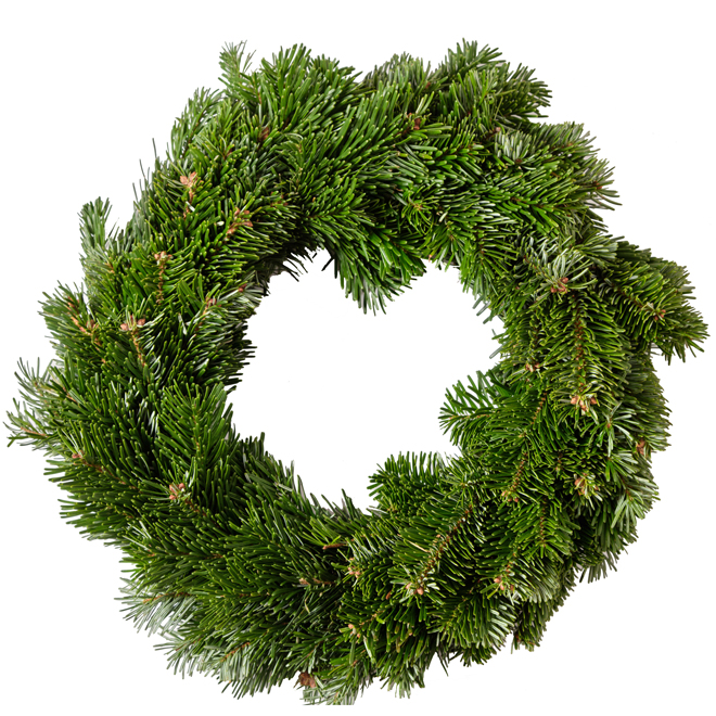 Couronne en sapin beaumier Green Plus 20 po, vert foncé