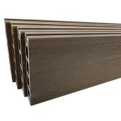 Panneau de remplissage pour clôture HOFT Solutions 4-pqt de 6 pi L. x 6 po l. en composite brun foncé