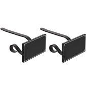 Stocking Holders with Chalkboard - Steel - Black - 2-Pack