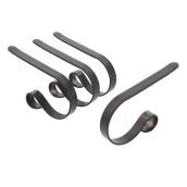OIC Product Christmas Decoration Hanger - Black Steel - Pack of 4