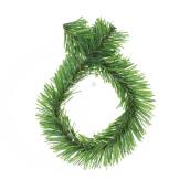 Attaches torsadées pour guirlandes Haute Décor, 14 po, PVC, vert, paquet de 10