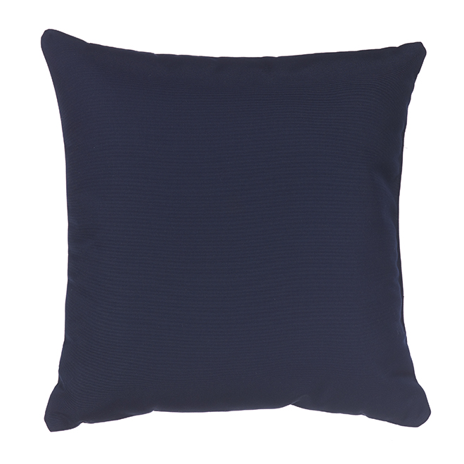 Coussin en tissu Sunbrella, acrylique et polyester, 20 po x 20 po, bleu marin