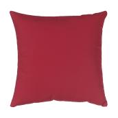 Coussin en tissu Sunbrella, acrylique et polyester, 20 po x 20 po, rouge