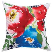 Garden Treasures 16-in x 16-in Floral Pattern Polyester Cushion