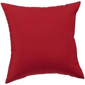 Bazik 16-in Solid Red Recycled Polyester Outdoor Decorative Cushion