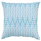 Style Selections Patio Toss Pillow 16-in x 16-in Polyester - Turquoise