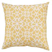 Style Selections Patio Cushion - 16-in x 16-in - Polyester - Yellow