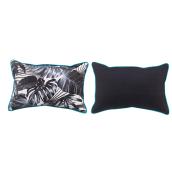 Allen + Roth Lumbar Toss Pillow - 12-in x 18-in - Black