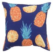 Style Selection Outdooor Cushion - 16-in x 16-in - Pineapple Print