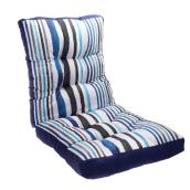 Coussin Style Selections pour chaise de patio à dossier haut, 46 po, rayures, bleu