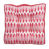 Coussin réversible Style Selections pour chaise ou sol, 18,5 po x 3,1 po, pagaies, rouge