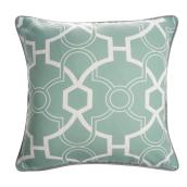 allen + roth 18-in x 18-in Outdoor Turquoise Polyester Decorative Cushion