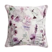Coussin décoratif pour l'extérieur de 18 po x 18  po allen + roth avec imprimé floral mauve