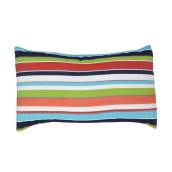 Carousel Confetti Outdoor Cushion with Stripes - Sunbrella Fabric - 12-in x 20-in - Multicolour