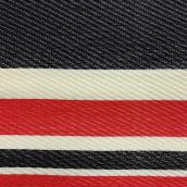 Red and Black Striped Indoor Outdoor Plastic Mat - 3-ft x 5-ft