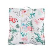 Coussin de mobilier de patio Flamingo blanc Style Selections