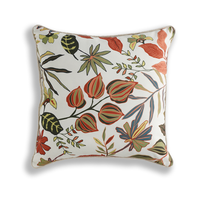 Allen + Roth Botanical 18-in x 18-in Polyester Cushion | RONA