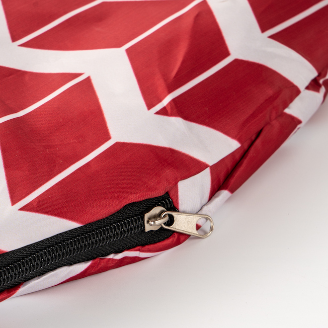 Tente rouge et blanche en polyester Style Selections 9,84 pi x 23,22 pi