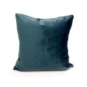 allen + roth 24-in Indoor/Outdoor Teal Velvet Throw Pillow