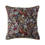 Origin 21 18-in x 18-in Square Outdoor Decorative Pillow - Floral Graphic Print - Brown