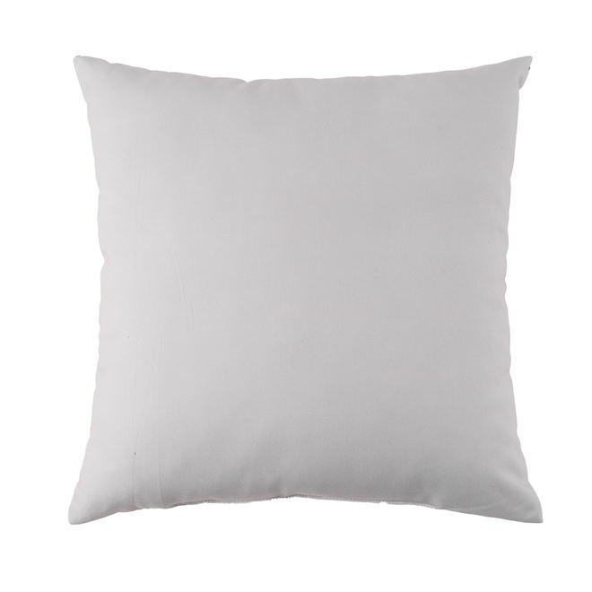 Bazik 16 x 16-in Recycled Polyester Outdoor Decorative Cushion with White/Black/Beige Lined Pattern