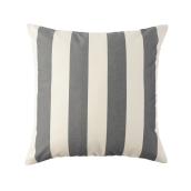 Canopii Cabana 20-in x 20-in Off-White and Grey Lined Pattern Acrylic Outdoor Decorative Cushion