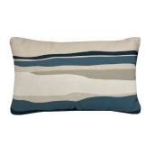 Coastal style 12 x 20-In Multicoloured Polyester Outdoor Cushion