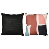 Geo Abstract Pattern 18 x 18-In Multicoloured Polyester Outdoor Cushion