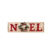 Décoration murale de Noël Holiday Living avec baies, Promenade en traîneau, 25,5 po x 7 po