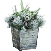 Arrangement floral décoré en pot décoratif, intérieur et extérieur, 35,82 po