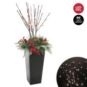 Arrangement décoré Dansons, 60 lumières DEL blanc chaud, 50 po