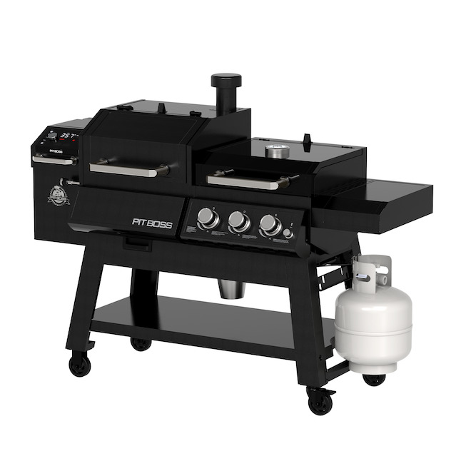 Pit Boss Pellet/Griddle/Gas Combo Grill 8-in-1 with Wi-Fi and Bluetooth - 1001-sq.in.