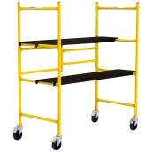 Metaltech Portative and Adjustable Mini Scaffold - Yellow - Steel - 500-lb Load Capacity - 4-ft