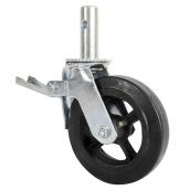 Metaltech 8-in Heavy-Duty Scaffolding Caster - Cast Iron and Rubber